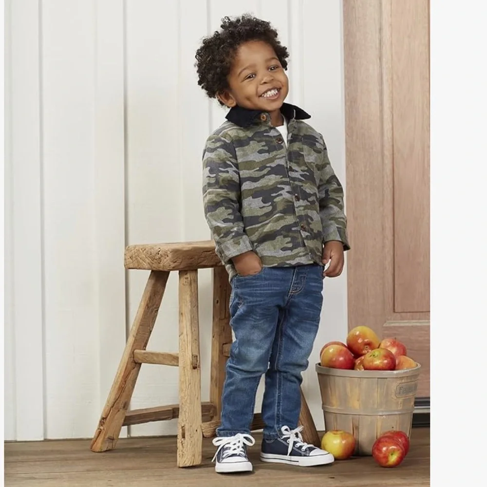 Mud Pie Boy’s Camo Shacket Size 4T/5T